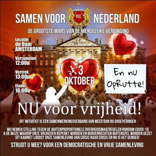 Okt 3rd: "Samen voor Nederland"